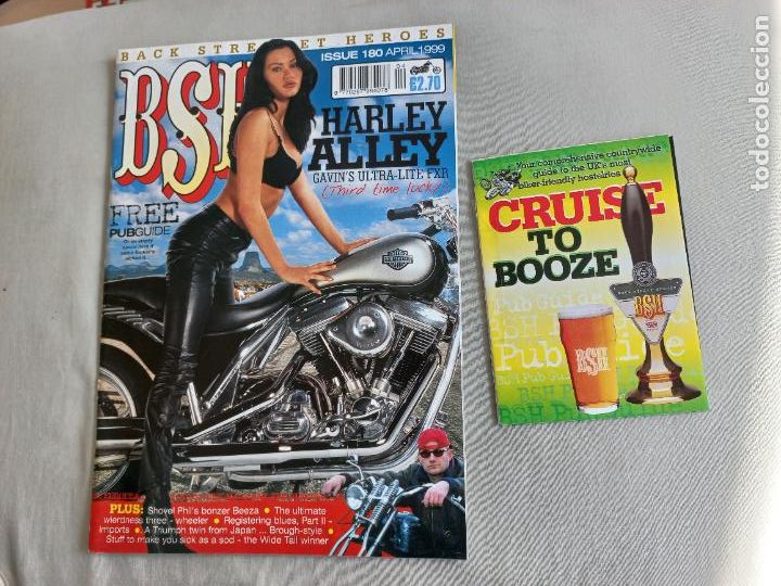 Voitures et Motocyclettes: BSH BACK STREET HEROES Issue No 180 APRIL 1999. THE EUROPEAN CUSTOM BIKE MAGAZINE REVISTA MOTOS