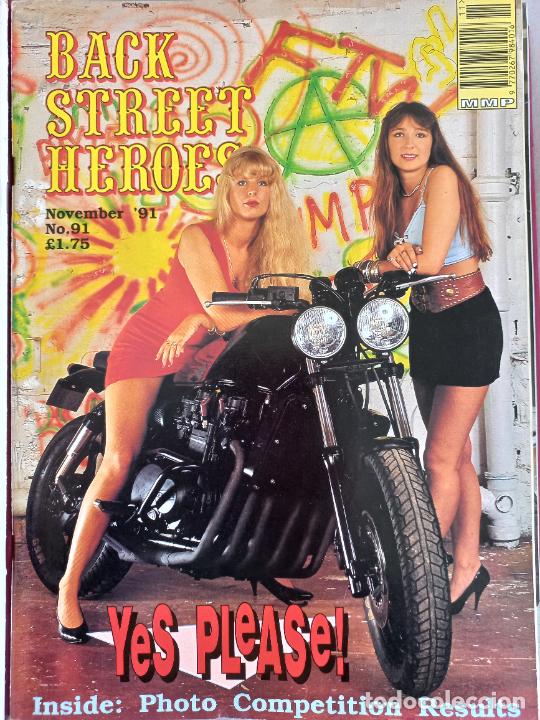 Carros e motociclos: BSH BACK STREET HEROES Issue No 91 NOVEMBER 1991. THE EUROPEAN CUSTOM BIKE MAGAZINE REVISTA MOTOS