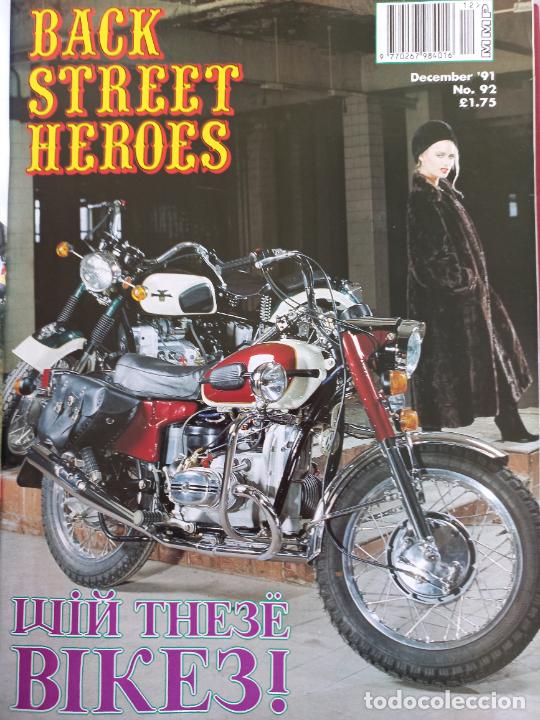 Carros e motociclos: BSH BACK STREET HEROES Issue No 92 DECEMBER 1991. THE EUROPEAN CUSTOM BIKE MAGAZINE REVISTA MOTOS