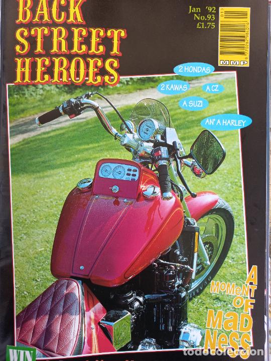Carros e motociclos: BSH BACK STREET HEROES Issue No 93 JANUARY 92 1992. THE EUROPEAN CUSTOM BIKE MAGAZINE REVISTA MOTOS