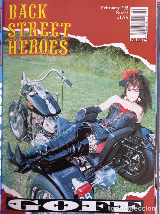 Carros e motociclos: BSH BACK STREET HEROES Issue No 94 FEBRUARY 92 1992. THE EUROPEAN CUSTOM BIKE MAGAZINE REVISTA MOTOS