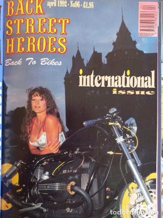 Carros e motociclos: BSH BACK STREET HEROES Issue No 96 APRIL 92 1992. THE EUROPEAN CUSTOM BIKE MAGAZINE REVISTA MOTOS