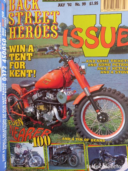 Carros e motociclos: BSH BACK STREET HEROES Issue No 99 JULY 92 1992. THE EUROPEAN CUSTOM BIKE MAGAZINE REVISTA MOTOS