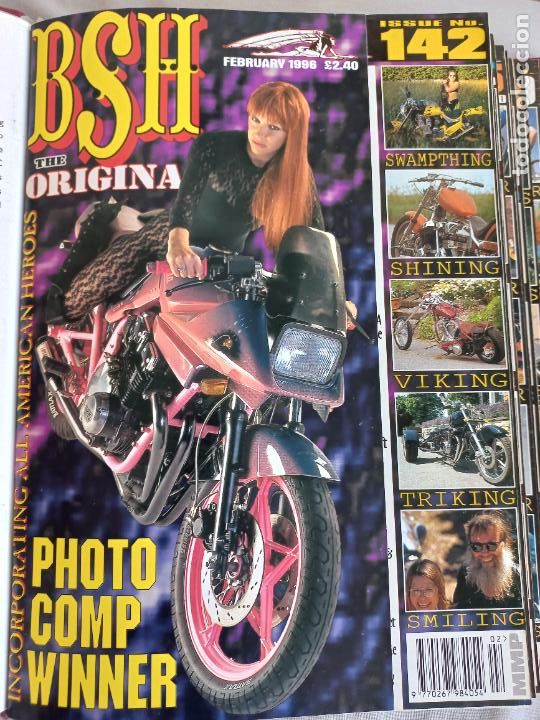 Carros e motociclos: BSH BACK STREET HEROES Issue No 142 FEBRUARY 1996. THE EUROPEAN CUSTOM BIKE MAGAZINE REVISTA MOTOS