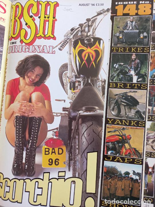 Carros e motociclos: BSH BACK STREET HEROES Issue No 148 AUGUST 96 1996. THE EUROPEAN CUSTOM BIKE MAGAZINE REVISTA MOTOS