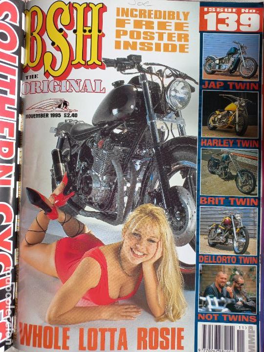 Carros e motociclos: BSH BACK STREET HEROES Issue No 139 NOVEMBER 1995 THE EUROPEAN CUSTOM BIKE MAGAZINE CON DOS POSTERS