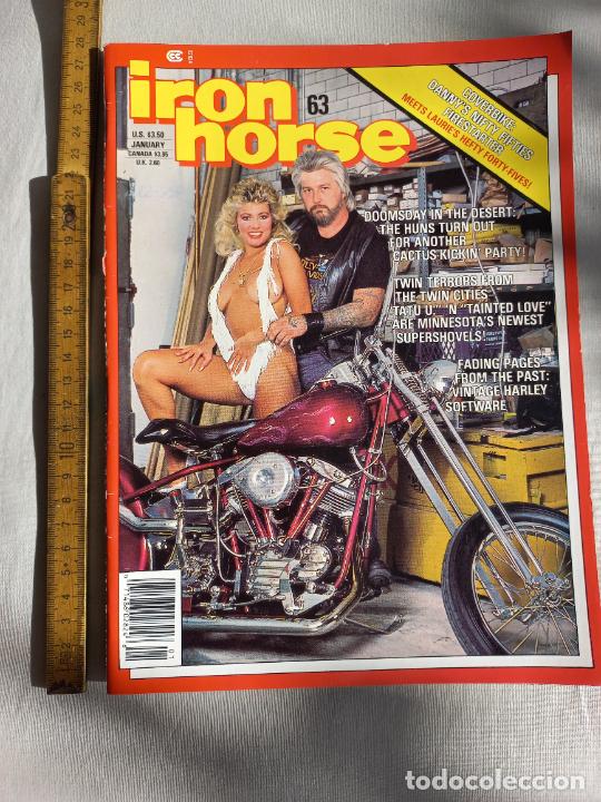 Carros e motociclos: IRON HORSE NO 63 JANUARY 87 1987 CUSTOM BIKE MOTORCICLE MAGAZINE REVISTA MOTOS EROTICA