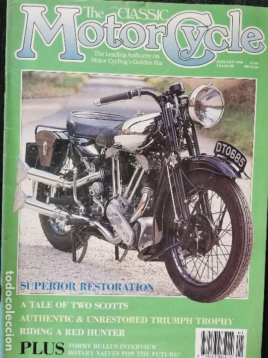 Carros e motociclos: 1990 REVISTA THE CLASSIC MOTORCYCLE -BROUGH SUPERIOR RESTORATION - TRIUMPH TROPHY