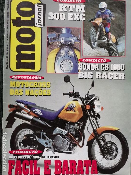 Voitures et Motocyclettes: 1996 REVISTA MOTO JORNAL - HONDA CB 1000 BIG RACER - KTM 300 EXC - HONDA SLR 650