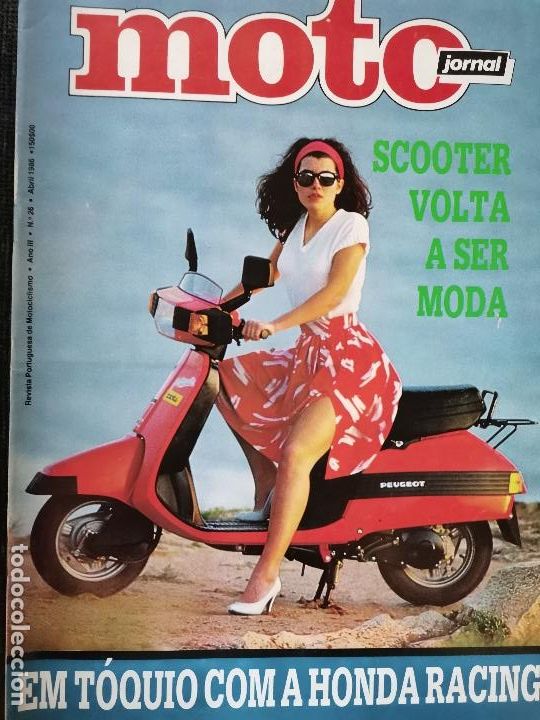 Voitures et Motocyclettes: 1986 REVISTA MOTO JORNAL - SCOOTER VOLTA A SER MODA - HONDA RACING