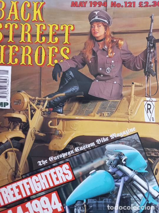 Voitures et Motocyclettes: BSH BACK STREET HEROES Issue No 121 MAY 94 1994. THE EUROPEAN CUSTOM BIKE MAGAZINE REVISTA MOTOS
