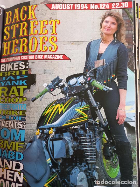Voitures et Motocyclettes: BSH BACK STREET HEROES Issue No 124 AUGUST 94 1994. THE EUROPEAN CUSTOM BIKE MAGAZINE REVISTA MOTOS