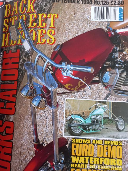 Voitures et Motocyclettes: BSH BACK STREET HEROES Issue No 125 SEPTEMBER 1994 THE EUROPEAN CUSTOM BIKE MAGAZINE REVISTA MOTOS