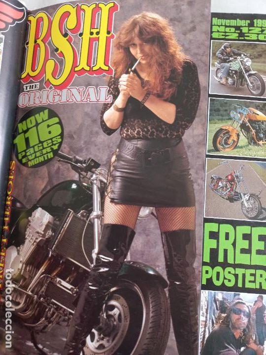Voitures et Motocyclettes: BSH BACK STREET HEROES Issue No 127 NOVEMBER 1994 THE EUROPEAN CUSTOM BIKE MAGAZINE REVISTA MOTOS