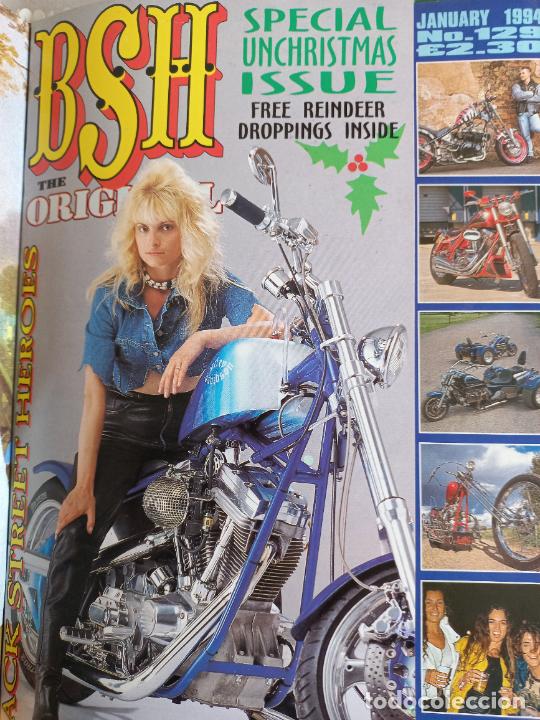 Voitures et Motocyclettes: BSH BACK STREET HEROES Issue No 129 JANUARY 1994 THE EUROPEAN CUSTOM BIKE MAGAZINE REVISTA MOTOS