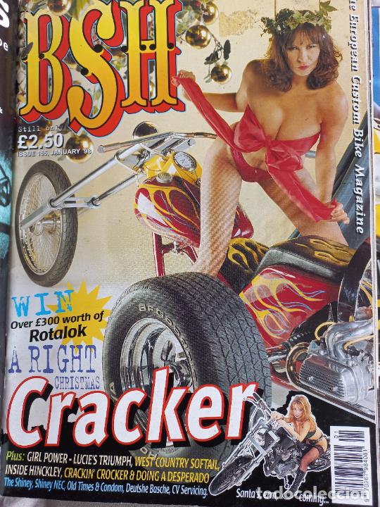 Voitures et Motocyclettes: BSH BACK STREET HEROES Issue No 165 JANUARY 98 1998 THE EUROPEAN CUSTOM BIKE MAGAZINE REVISTA MOTO