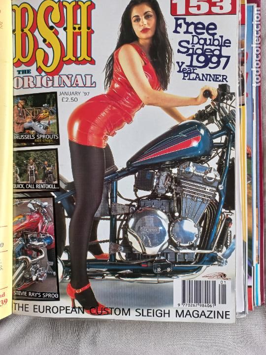 Voitures et Motocyclettes: BSH BACK STREET HEROES Issue No 153 JANUARY 97 1997 THE EUROPEAN CUSTOM BIKE MAGAZINE REVISTA MOTO