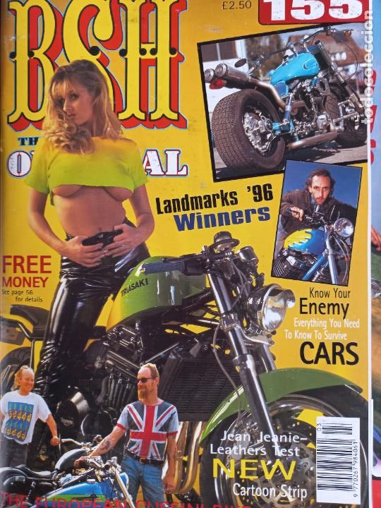 Voitures et Motocyclettes: BSH BACK STREET HEROES Issue No 155 MARCH 97 1997 THE EUROPEAN CUSTOM BIKE MAGAZINE REVISTA MOTO
