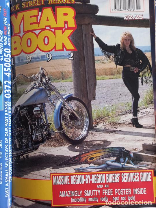 Carros e motociclos: BSH BACK STREET HEROES Issue No YEAR BOOK 1992 THE EUROPEAN CUSTOM BIKE MAGAZINE CON POSTER MOTO