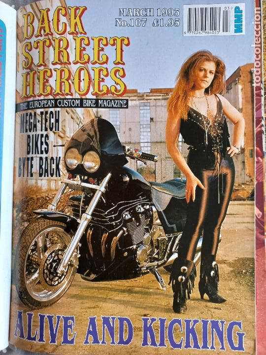 Carros e motociclos: BSH BACK STREET HEROES Issue No 107 MARCH 1993 THE EUROPEAN CUSTOM BIKE MAGAZINE CON POSTER MOTOS