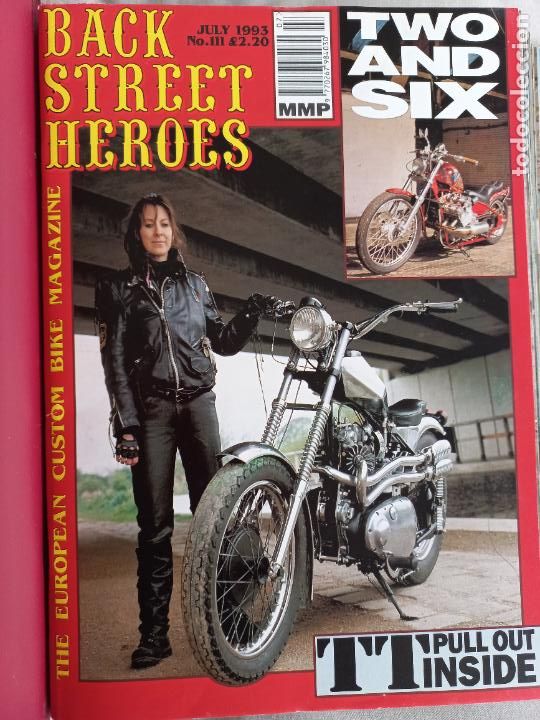 Carros e motociclos: BSH BACK STREET HEROES Issue No 111 JULY 93 1993 THE EUROPEAN CUSTOM BIKE MAGAZINE CON POSTER MOTOS