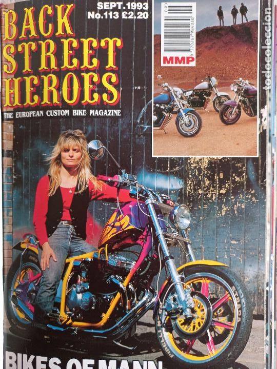 Carros e motociclos: BSH BACK STREET HEROES Issue No 113 SEPTEMBER 1993 THE EUROPEAN CUSTOM BIKE MAGAZINE CON POSTER MOTO