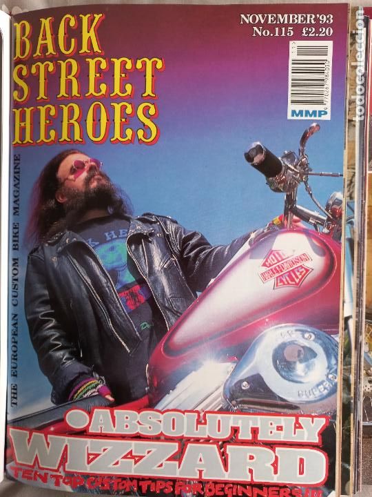 Carros e motociclos: BSH BACK STREET HEROES Issue No 115 NOVEMBER 1993 THE EUROPEAN CUSTOM BIKE MAGAZINE CON POSTER MOTO