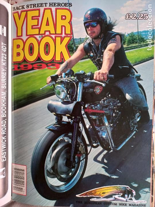 Carros e motociclos: BSH BACK STREET HEROES Issue No YEAR BOOK 1993 THE EUROPEAN CUSTOM BIKE MAGAZINE CON POSTER MOTO