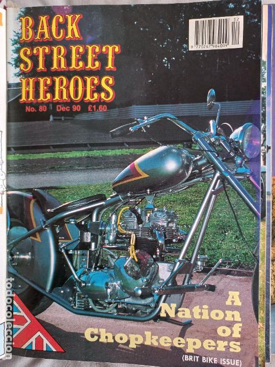Carros e motociclos: BSH BACK STREET HEROES Issue No 80 DECEMBER 90 1990 THE EUROPEAN CUSTOM BIKE MAGAZINE CON POSTER