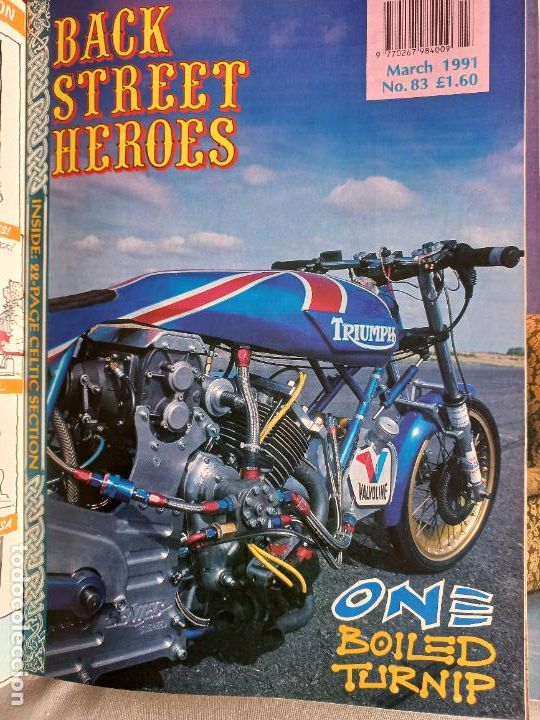 Carros e motociclos: BSH BACK STREET HEROES Issue No 83 MARCH 91 1991 THE EUROPEAN CUSTOM BIKE MAGAZINE CON POSTER MOTOS