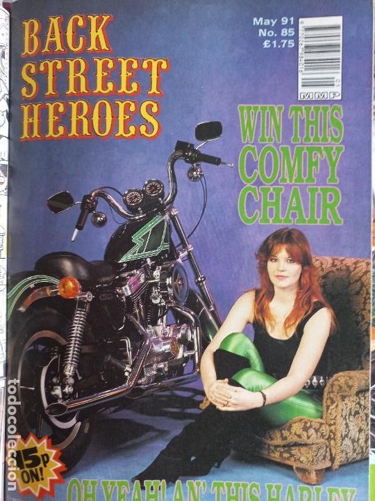 Carros e motociclos: BSH BACK STREET HEROES Issue No 85 MAY 91 1991 THE EUROPEAN CUSTOM BIKE MAGAZINE CON POSTER MOTOS