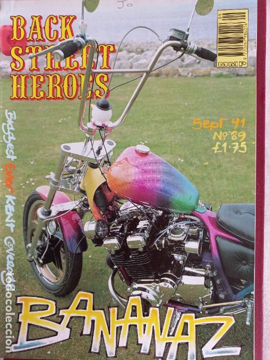 Carros e motociclos: BSH BACK STREET HEROES Issue No 89 SEPTEMBER 91 1991 THE EUROPEAN CUSTOM BIKE MAGAZINE +POSTER MOTOS
