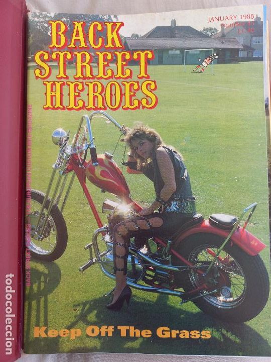 Carros e motociclos: BSH BACK STREET HEROES Issue No 45 JANUARY 88 1988 THE EUROPEAN CUSTOM BIKE MAGAZINE +POSTER MOTOS