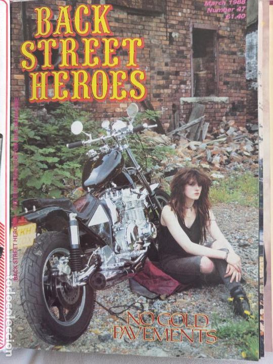 Carros e motociclos: BSH BACK STREET HEROES Issue No 47 MARCH 88 1988 THE EUROPEAN CUSTOM BIKE MAGAZINE CON POSTER MOTOS