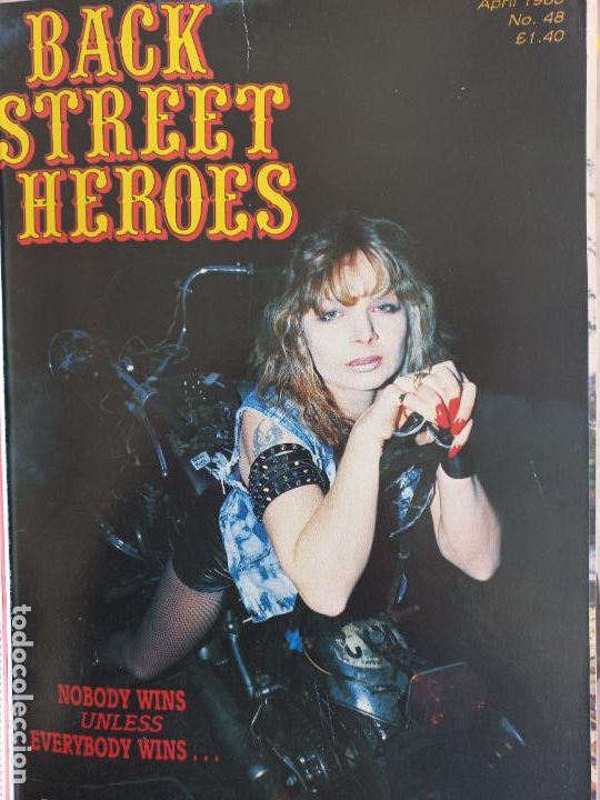 Carros e motociclos: BSH BACK STREET HEROES Issue No 48 APRIL 88 1988 THE EUROPEAN CUSTOM BIKE MAGAZINE CON POSTER MOTOS
