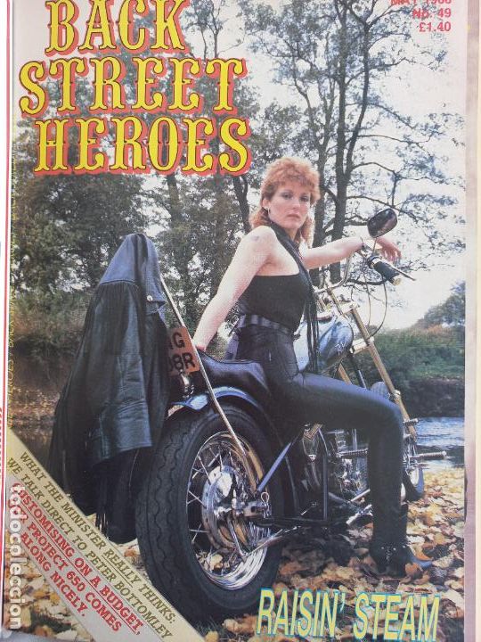 Carros e motociclos: BSH BACK STREET HEROES Issue No 49 may 88 1988 THE EUROPEAN CUSTOM BIKE MAGAZINE CON POSTER MOTOS