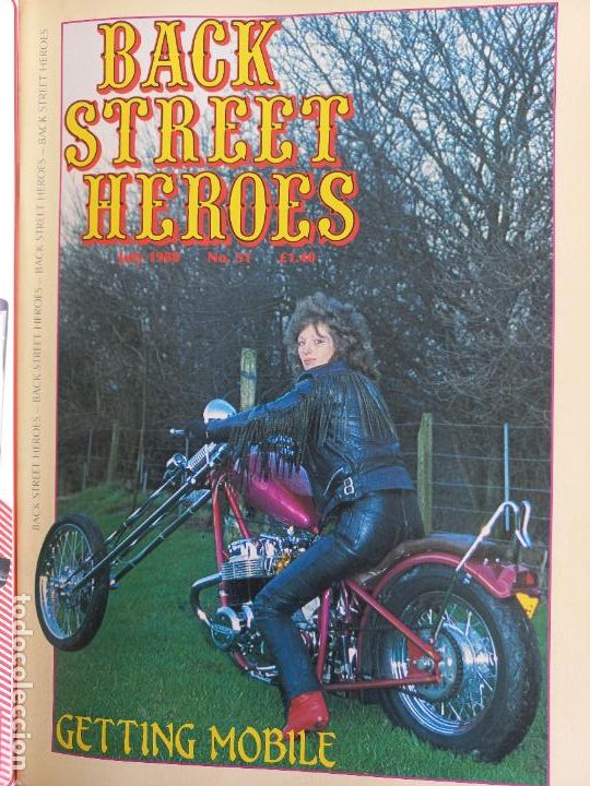 Carros e motociclos: BSH BACK STREET HEROES Issue No 51 JULY 88 1988 THE EUROPEAN CUSTOM BIKE MAGAZINE CON POSTER MOTOS