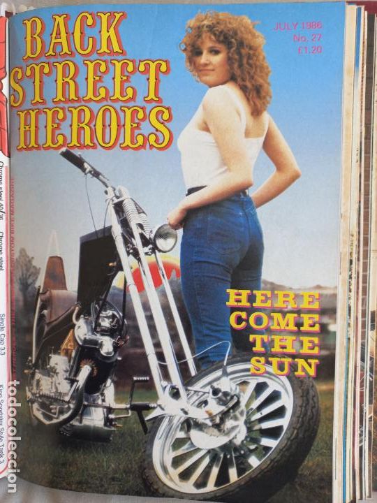 Carros e motociclos: BSH BACK STREET HEROES Issue No 27 JULY 1986 THE EUROPEAN CUSTOM BIKE MAGAZINE CON POSTER MOTOS