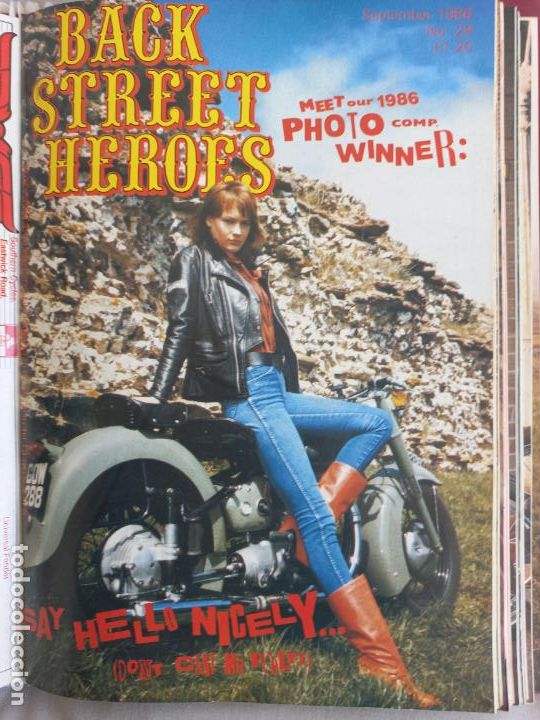 Carros e motociclos: BSH BACK STREET HEROES Issue No 29 SEPTEMBER 1986 THE EUROPEAN CUSTOM BIKE MAGAZINE CON POSTER MOTOS