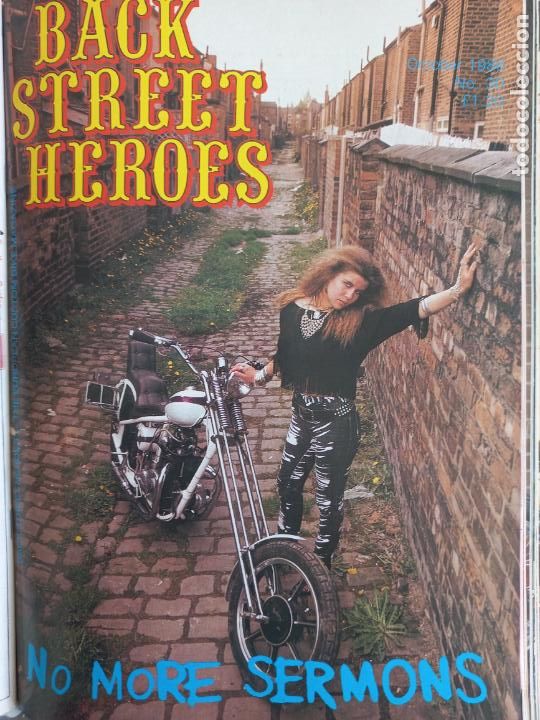 Carros e motociclos: BSH BACK STREET HEROES Issue No 30 OCTOBER 1986 THE EUROPEAN CUSTOM BIKE MAGAZINE CON POSTER MOTOS