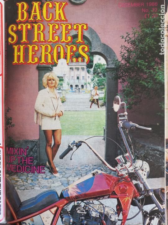 Carros e motociclos: BSH BACK STREET HEROES Issue No 32 DECEMBER 1986 THE EUROPEAN CUSTOM BIKE MAGAZINE CON POSTER MOTOS