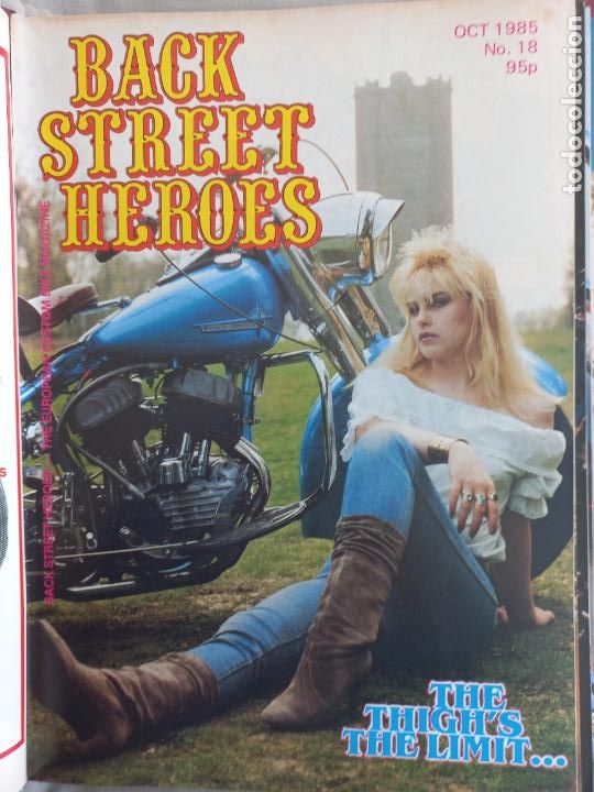 Carros e motociclos: BSH BACK STREET HEROES Issue No 18 OCTOBER 1985 THE EUROPEAN CUSTOM BIKE MAGAZINE CON POSTER MOTOS
