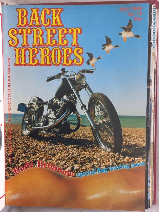 Carros e motociclos: BSH BACK STREET HEROES Issue No 19 NOVEMBER 1985 THE EUROPEAN CUSTOM BIKE MAGAZINE CON POSTER MOTOS