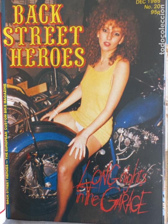 Carros e motociclos: BSH BACK STREET HEROES Issue No 20 DECEMBER 1985 THE EUROPEAN CUSTOM BIKE MAGAZINE CON POSTER MOTOS