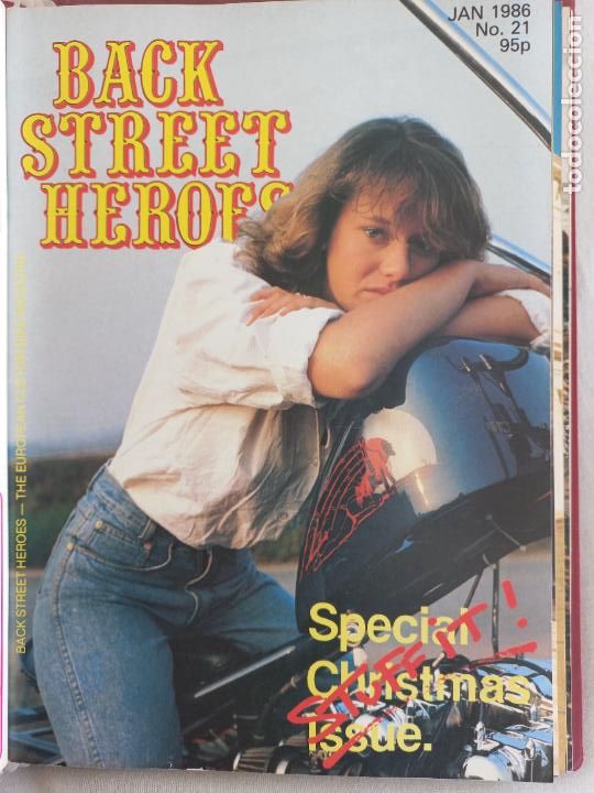 Carros e motociclos: BSH BACK STREET HEROES Issue No 21 JANUARY 1986 THE EUROPEAN CUSTOM BIKE MAGAZINE CON POSTER MOTOS