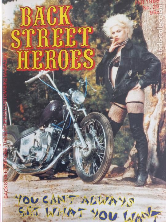 Carros e motociclos: BSH BACK STREET HEROES Issue No 22 FEBRUARY 1986 THE EUROPEAN CUSTOM BIKE MAGAZINE CON POSTER MOTOS