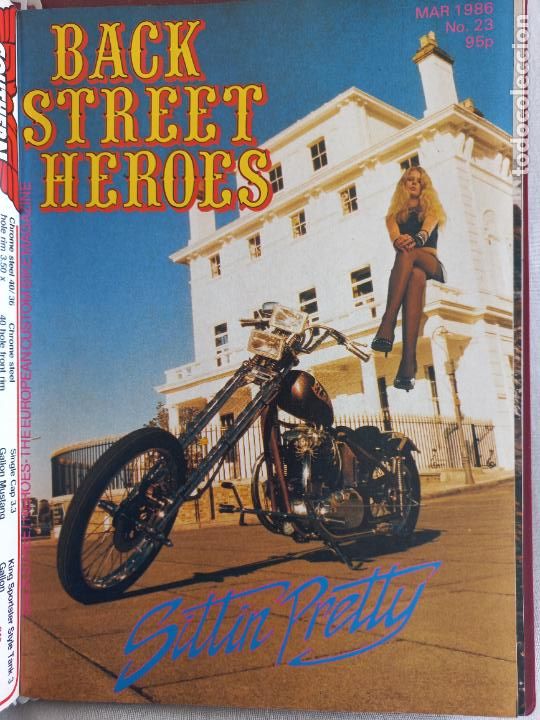 Carros e motociclos: BSH BACK STREET HEROES Issue No 22 FEBRUARY 1986 THE EUROPEAN CUSTOM BIKE MAGAZINE CON POSTER MOTOS