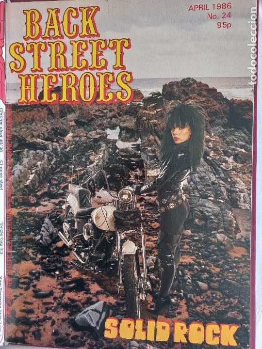 Carros e motociclos: BSH BACK STREET HEROES Issue No 24 APRIL 1986 THE EUROPEAN CUSTOM BIKE MAGAZINE CON POSTER MOTOS