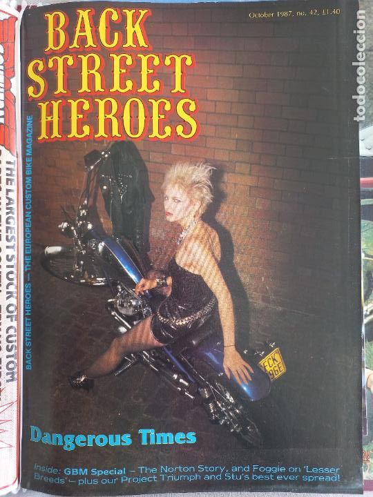 Carros e motociclos: BSH BACK STREET HEROES Issue No 42 OCTOBER 1987 THE EUROPEAN CUSTOM BIKE MAGAZINE CON POSTER MOTOS