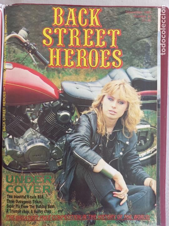Carros e motociclos: BSH BACK STREET HEROES Issue No 43 NOVEMBER 1987 THE EUROPEAN CUSTOM BIKE MAGAZINE CON POSTER MOTOS